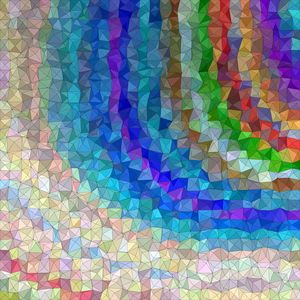 Preview wallpaper polygon, triangles, colorful, convex, volume