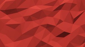 Preview wallpaper polygon, triangles, geometry, fragments, red
