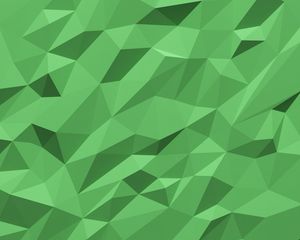 Preview wallpaper polygon, triangles, geometry, green