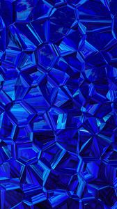 Preview wallpaper polygons, triangles, blue, prismatic