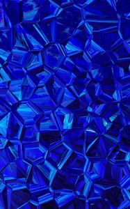 Preview wallpaper polygons, triangles, blue, prismatic