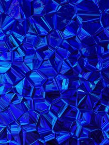 Preview wallpaper polygons, triangles, blue, prismatic