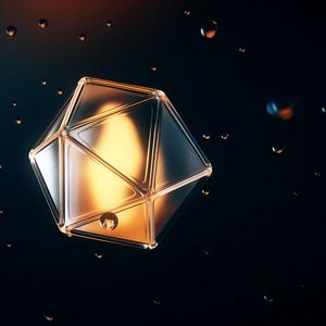 Preview wallpaper polyhedron, shape, bubbles, volumetric, 3d