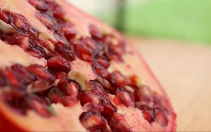 Preview wallpaper pomegranate, fruit, berries, close-up