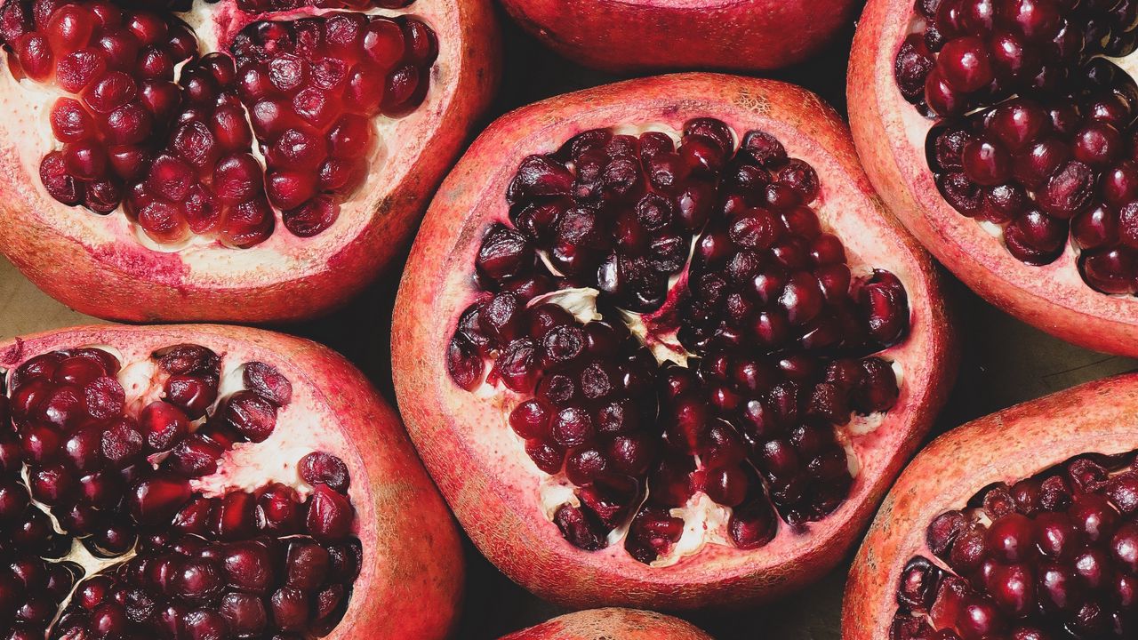 Wallpaper pomegranate, fruit, berries, ripe
