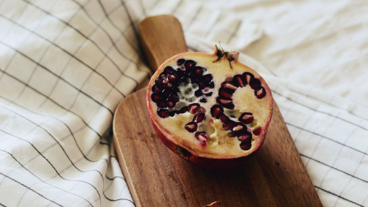 Wallpaper pomegranate, fruit, cloth