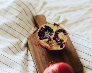 Preview wallpaper pomegranate, fruit, cloth