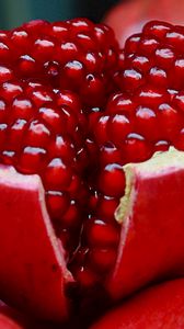 Preview wallpaper pomegranate, fruit, slice
