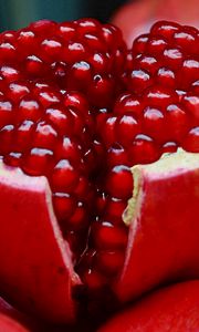 Preview wallpaper pomegranate, fruit, slice