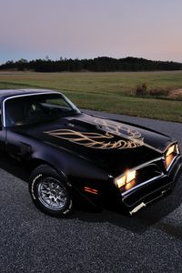 Preview wallpaper pontiac, firebird, 1978, black