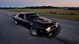 Preview wallpaper pontiac, firebird, 1978, black