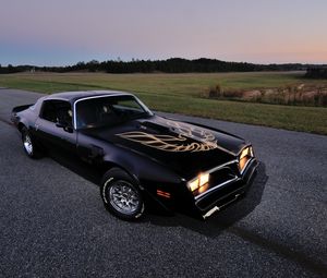 Preview wallpaper pontiac, firebird, 1978, black