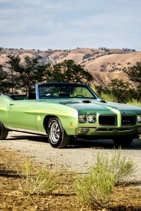 Preview wallpaper pontiac, gto, 1970, convertible, side view