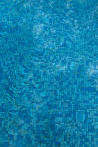 Preview wallpaper pool, water, waves, mosaic, distortion, texture, blue