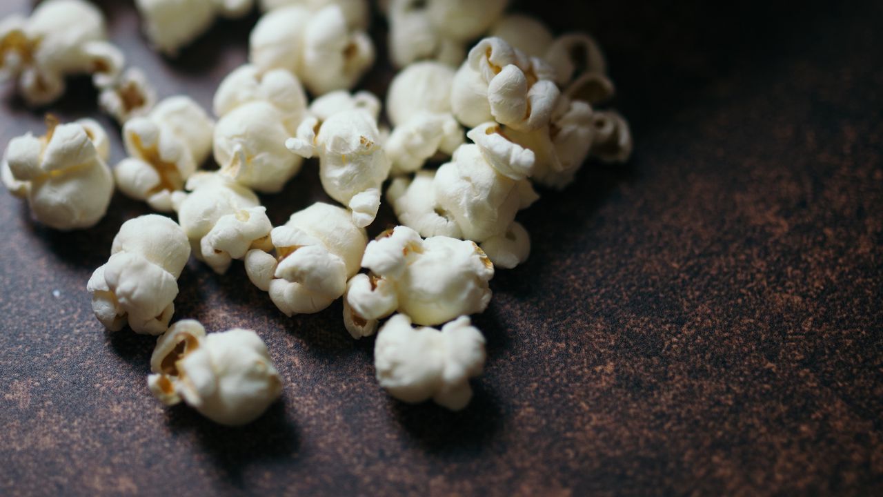 Wallpaper popcorn, corn, bowl, table