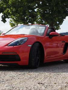 Preview wallpaper porsche 718 boxster, porsche, car, red