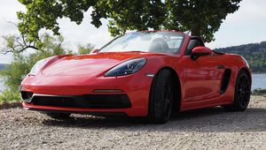 Preview wallpaper porsche 718 boxster, porsche, car, red