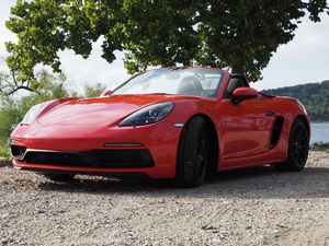 Preview wallpaper porsche 718 boxster, porsche, car, red