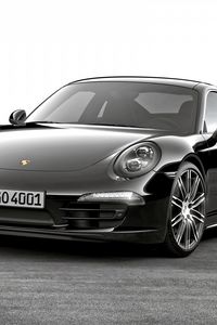 Preview wallpaper porsche, 911, carrera, black, side view