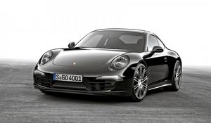 Preview wallpaper porsche, 911, carrera, black, side view