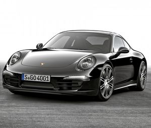 Preview wallpaper porsche, 911, carrera, black, side view