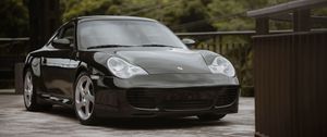 Preview wallpaper porsche 911 carrera 4s, porsche, car, black, sports car, front view