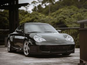 Preview wallpaper porsche 911 carrera 4s, porsche, car, black, sports car, front view