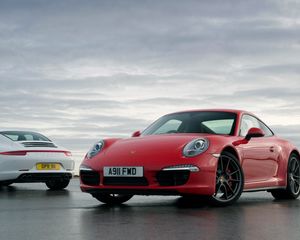 Preview wallpaper porsche, 911, carrera, 991, white