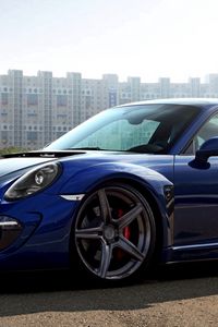 Preview wallpaper porsche 911, carrera, blue, side view