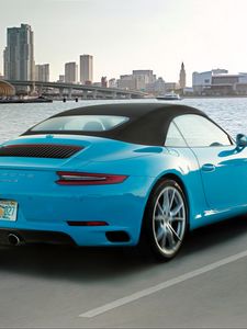 Preview wallpaper porsche, 911, carrera s, rear view