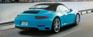 Preview wallpaper porsche, 911, carrera s, rear view