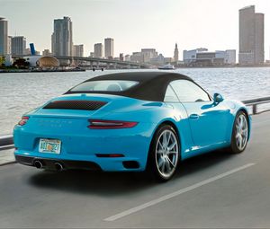 Preview wallpaper porsche, 911, carrera s, rear view