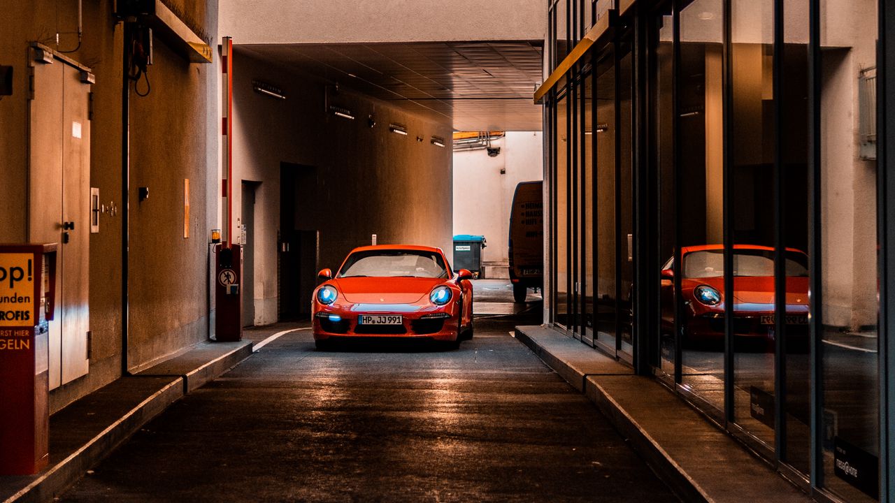 Wallpaper porsche 911 gt2, porsche 911, porsche, red, front view