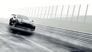 Preview wallpaper porsche 911 gt2 rs, porsche 911, porsche, sports car, racing, fog