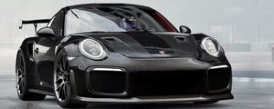 Preview wallpaper porsche 911 gt2 rs, porsche 911, porsche, sports car, race, black