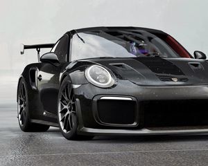 Preview wallpaper porsche 911 gt2 rs, porsche 911, porsche, sports car, race, black