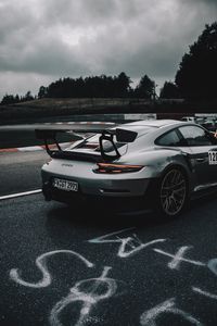 Preview wallpaper porsche 911 gt2 rs, porsche, sports car, car, spoiler