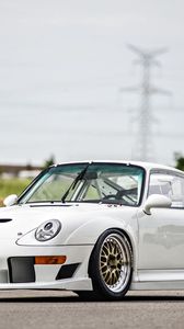 Preview wallpaper porsche 911, gt2, white, side view