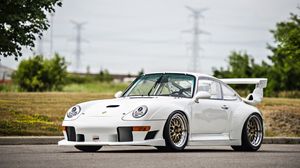 Preview wallpaper porsche 911, gt2, white, side view