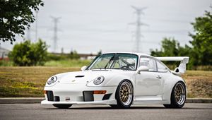 Preview wallpaper porsche 911, gt2, white, side view