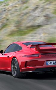 Preview wallpaper porsche 911 gt3, auto, car, cars, speed, red