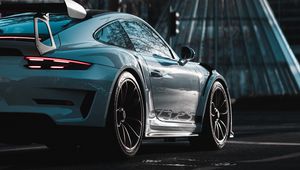 Preview wallpaper porsche 911 gt3 rs, porsche, car, sports car, white, side view