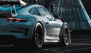 Preview wallpaper porsche 911 gt3 rs, porsche, car, sports car, white, side view