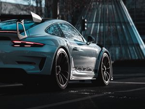 Preview wallpaper porsche 911 gt3 rs, porsche, car, sports car, white, side view