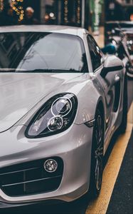 Preview wallpaper porsche 911, porsche, car, gray, sportscar