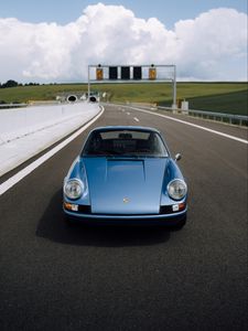 Preview wallpaper porsche 911, porsche, car, front view, road