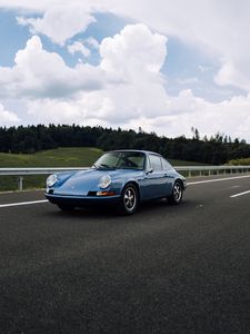 Preview wallpaper porsche 911, porsche, car, side view, road