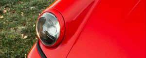 Preview wallpaper porsche 911, porsche, car, red, headlight