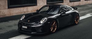 Preview wallpaper porsche 911, porsche, car, sports car, black