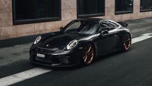 Preview wallpaper porsche 911, porsche, car, sports car, black